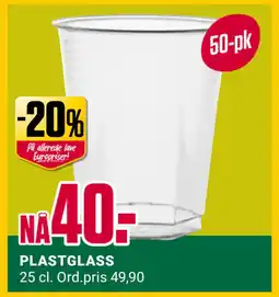 Europris PLASTGLASS tilbud