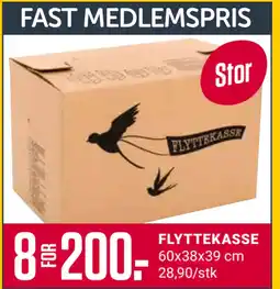 Europris FLYTTEKASSE tilbud