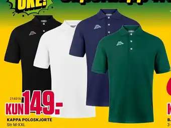 Europris KAPPA POLOSKJORTE tilbud