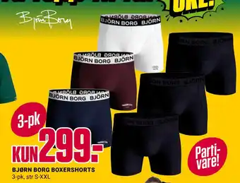 Europris BJØRN BORG BOXERSHORTS tilbud
