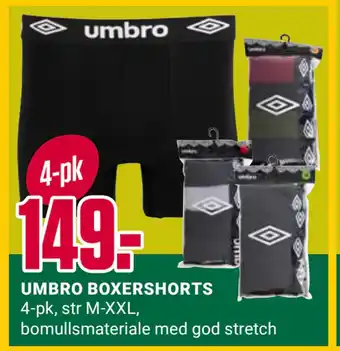Europris UMBRO BOXERSHORTS tilbud