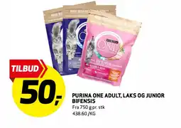 Bunnpris PURINA ONE ADULT, LAKS OG JUNIOR BIFENSIS tilbud