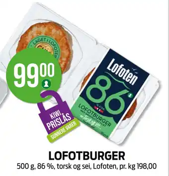 Kiwi LOFOTBURGER tilbud