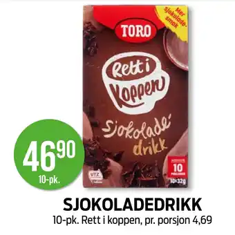 Kiwi SJOKOLADEDRIKK tilbud