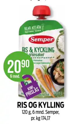 Kiwi RIS OG KYLLING tilbud