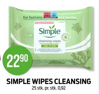 Kiwi SIMPLE WIPES CLEANSING tilbud