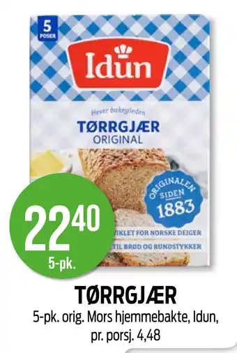 Kiwi TØRRGJÆR tilbud