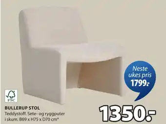JYSK BULLERUP STOL tilbud