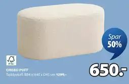 JYSK OREBO PUFF tilbud