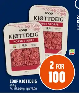 Coop Obs COOP KJØTTDEIG tilbud