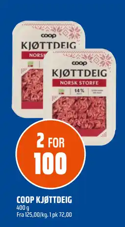 Coop Obs COOP KJØTTDEIG tilbud