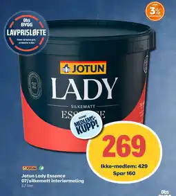 Coop Obs Jotun Lady Essence 07/silkematt interiørmaling tilbud
