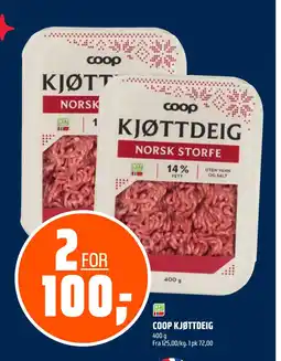 Coop Obs COOP KJØTTDEIG tilbud