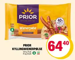 Coop Extra PRIOR KYLLINGWIENERPØLSE tilbud