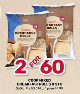 Matkroken COOP MIXED BREAKFASTROLLS 8 STK tilbud