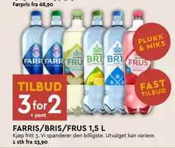 Coop Mega FARRIS/BRIS/FRUS 1,5 L tilbud