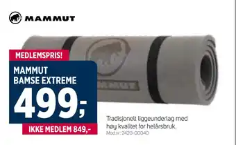 Sport 1 MAMMUT BAMSE EXTREME tilbud