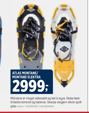 Sport 1 ATLAS MONTANE/ MONTANE ELEKTRA tilbud