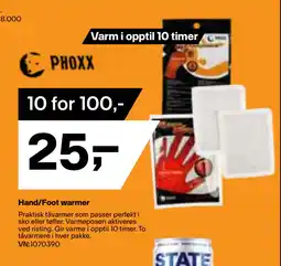 XXL Sport Hand/Foot warmer tilbud