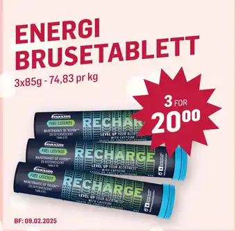 Holdbart ENERGI BRUSETABLETT tilbud