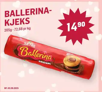 Holdbart BALLERINAKJEKS tilbud