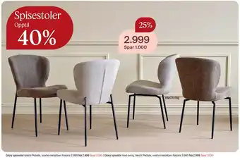 Møbelringen Glory spisestol tilbud