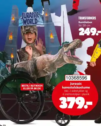 BR Leker Jurassic kørestolskostume tilbud