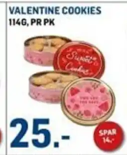 Price Lagerbutikk Valentine cookies tilbud