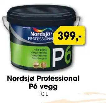 Mal Proff Nordsjø Professional P6 vegg tilbud