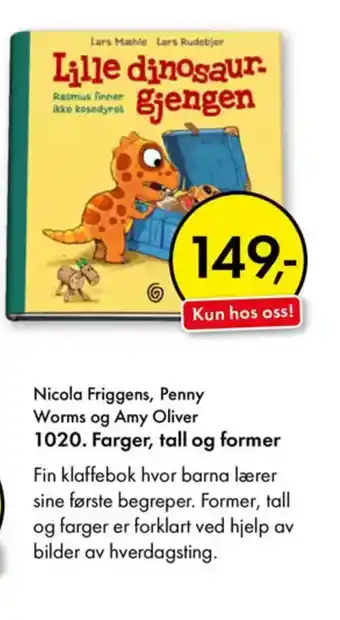 Norli Nicola Friggens, Penny Worms og Amy Oliver 1020. Farger, tall og former tilbud