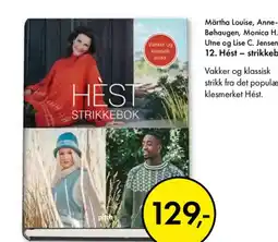 Norli Märtha Louise, Anne-Kari Bøhaugen, Monica H. S. Utne og Lise C. Jensen 12. Hést – strikkebok tilbud