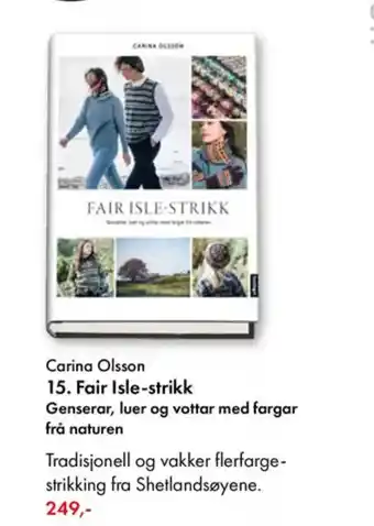 Norli Carina Olsson 15. Fair Isle-strikk tilbud