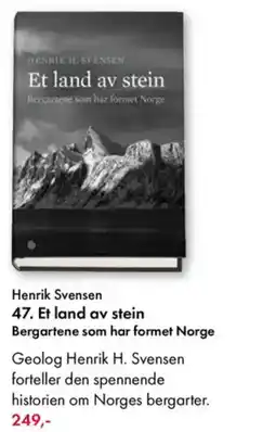 Norli Henrik Svensen 47. Et land av stein Bergartene som har formet Norge tilbud