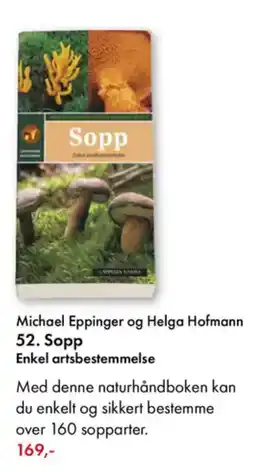 Norli Michael Eppinger og Helga Hofmann 52. Sopp Enkel artsbestemmelse tilbud