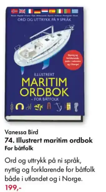 Norli Vanessa Bird 74. Illustrert maritim ordbok For båtfolk tilbud