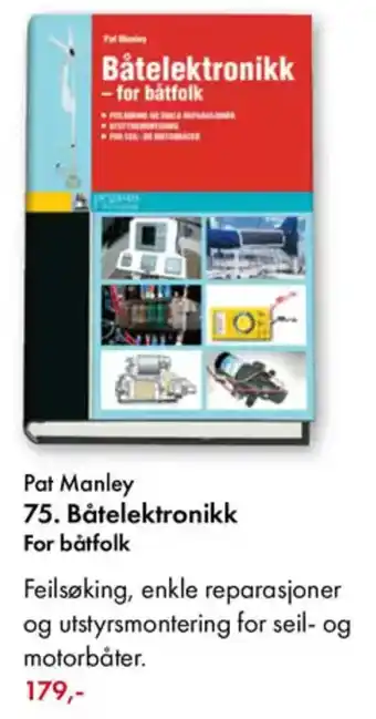 Norli Pat Manley 75. Båtelektronikk For båtfolk tilbud