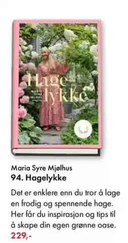 Norli Maria Syre Mjølhus 94. Hagelykke tilbud