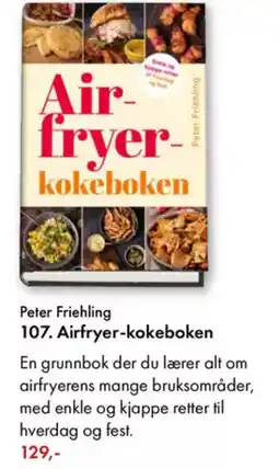 Norli Peter Friehling 107. Airfryer-kokeboken tilbud