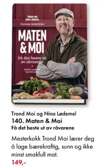 Norli Trond Moi og Nina Lødemel 140. Maten & Moi tilbud