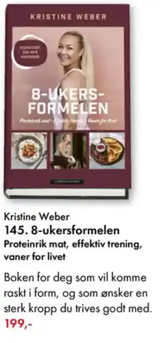 Norli Kristine Weber 145.8-ukersformelen Proteinrik mat, effektiv trening, vaner for livet tilbud