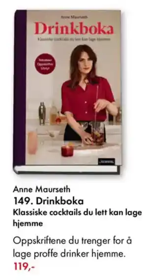 Norli Anne Maurseth 149. Drinkboka tilbud