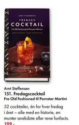 Norli Arnt Steffensen 151. Fredagscocktail Fra Old Fashioned til Pornstar Martini tilbud