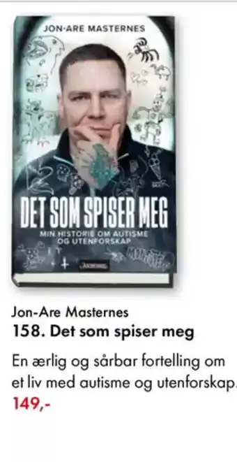 Norli Jon-Are Masternes 158. Det som spiser meg tilbud