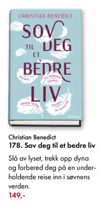 Norli Christian Benedict 178. Sov deg til et bedre liv tilbud