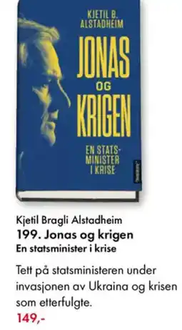 Norli Kjetil Bragli Alstadheim 199. Jonas og krigen tilbud