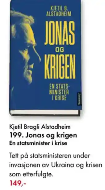 Norli Kjetil Bragli Alstadheim 199. Jonas og krigen tilbud