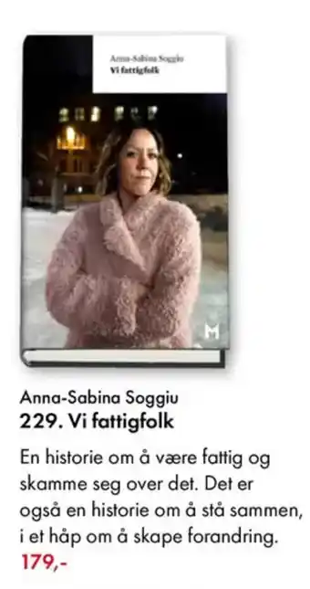 Norli Anna-Sabina Soggiu 229. Vi fattigfolk tilbud