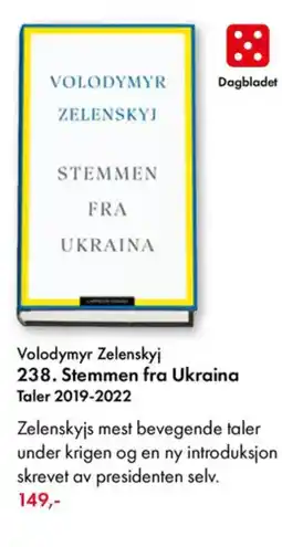 Norli Volodymyr Zelenskyj 238. Stemmen fra Ukraina Taler 2019-2022 tilbud