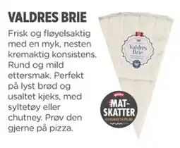 Meny VALDRES BRIE tilbud
