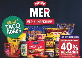 Meny TRUMF-BONUS tilbud